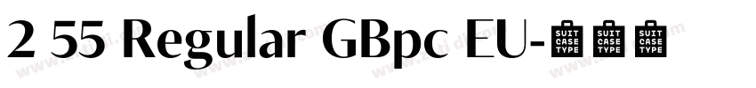 2 55 Regular GBpc EU字体转换